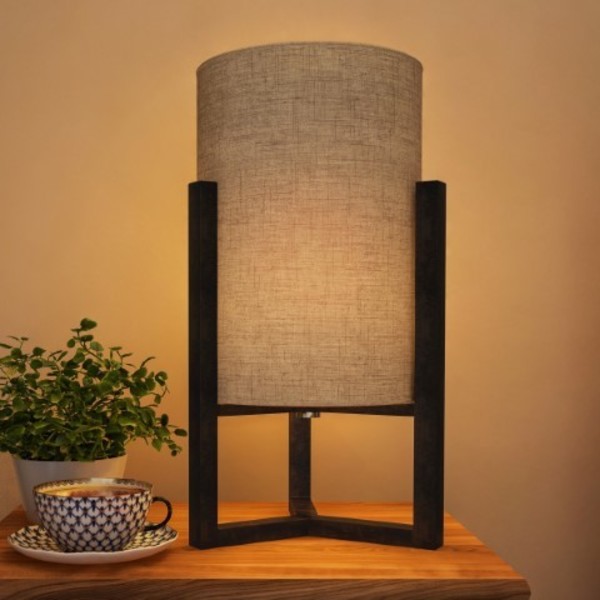 Hastings Home Hastings Home Cylinder LED Table or Bedside Lamp 449735HEV